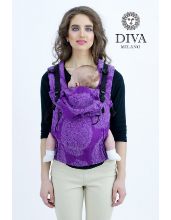 Diva Essenza Wrap Conversion Buckle Carrier: Viola Linen, The One!