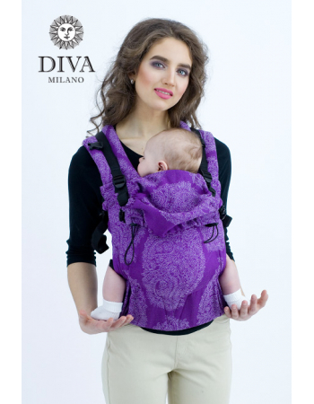 Diva Essenza Wrap Conversion Buckle Carrier: Viola Linen, The One!