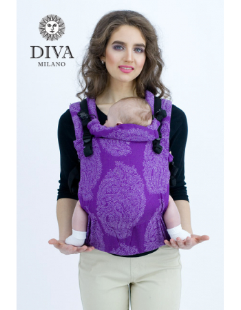 Diva Essenza Wrap Conversion Buckle Carrier: Viola Linen, The One!