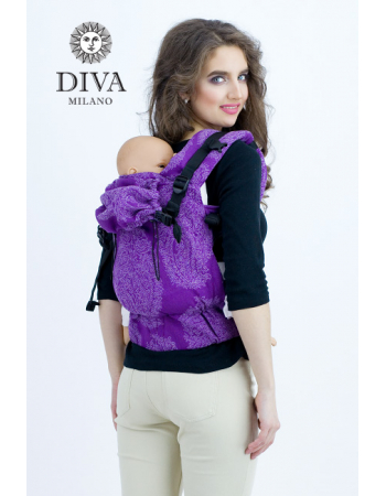 Diva Essenza Wrap Conversion Buckle Carrier: Viola Linen, The One!
