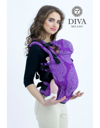 Diva Essenza Wrap Conversion Buckle Carrier: Viola Linen, The One!