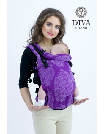 Diva Essenza Wrap Conversion Buckle Carrier: Viola Linen, The One!