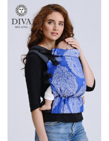 Diva Half Wrap Conversion Buckle Carrier: Azzurro Linen, The One!