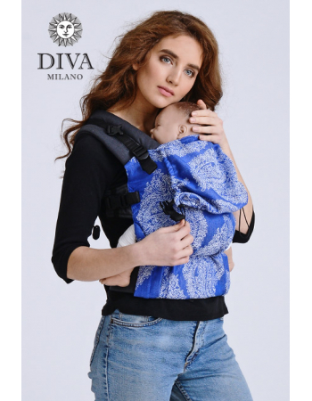 Diva Half Wrap Conversion Buckle Carrier: Azzurro Linen, The One!