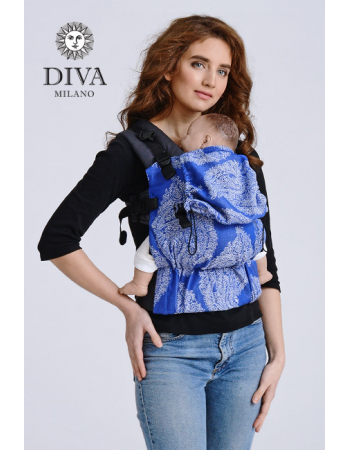 Diva Half Wrap Conversion Buckle Carrier: Azzurro Linen, The One!