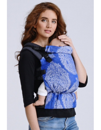 Diva Half Wrap Conversion Buckle Carrier: Azzurro Linen, The One!