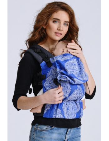 Diva Half Wrap Conversion Buckle Carrier: Azzurro Bamboo, The One!