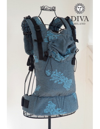 Diva Milano LE Wrap Conversion Buckle Carrier: Reticella Diamante CieloDiva Milano LE Wrap Conversion Buckle Carrier: Reticella Diamante Cielo