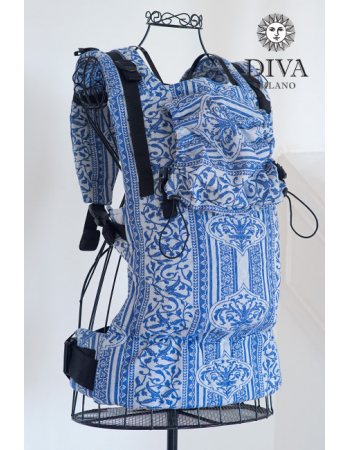 Diva Milano LE Wrap Conversion Buckle Carrier: Flora Blu