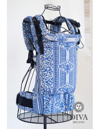 Diva Milano LE Wrap Conversion Buckle Carrier: Flora Blu