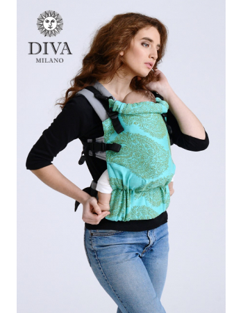 Diva Half Wrap Conversion Buckle Carrier: Menta Bamboo, The One!