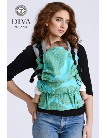 Diva Half Wrap Conversion Buckle Carrier: Menta Bamboo, The One!
