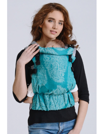 Diva Half Wrap Conversion Buckle Carrier: Smeraldo Linen, The One!