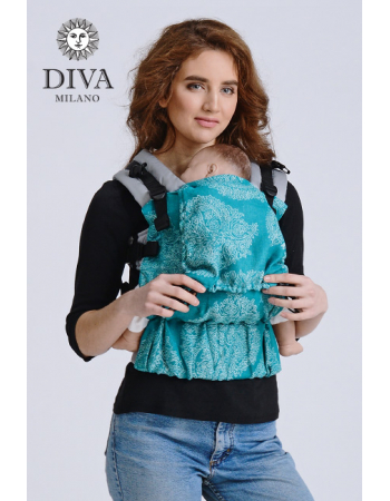 Diva Half Wrap Conversion Buckle Carrier: Smeraldo Linen, The One!