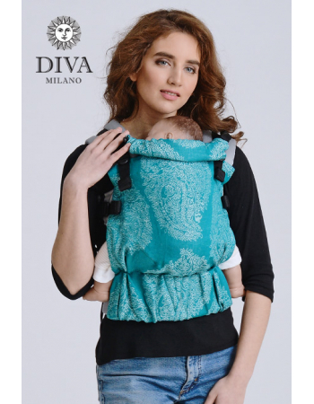 Diva Half Wrap Conversion Buckle Carrier: Smeraldo Linen, The One!