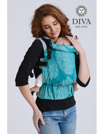 Diva Half Wrap Conversion Buckle Carrier: Smeraldo Linen, The One!