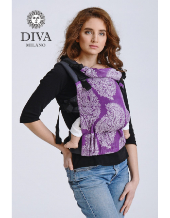 Diva Half Wrap Conversion Buckle Carrier: Viola Linen, The One!