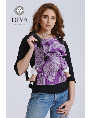Diva Half Wrap Conversion Buckle Carrier: Viola Linen, The One!