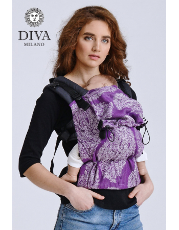 Diva Half Wrap Conversion Buckle Carrier: Viola Linen, The One!