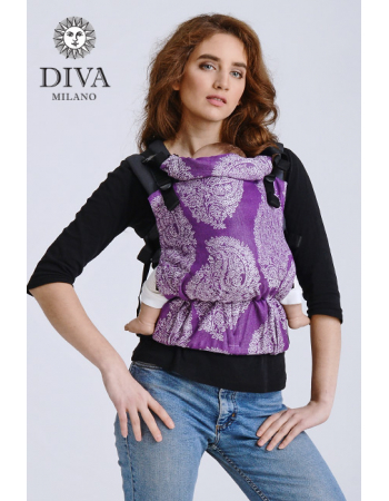 Diva Half Wrap Conversion Buckle Carrier: Viola Linen, The One!