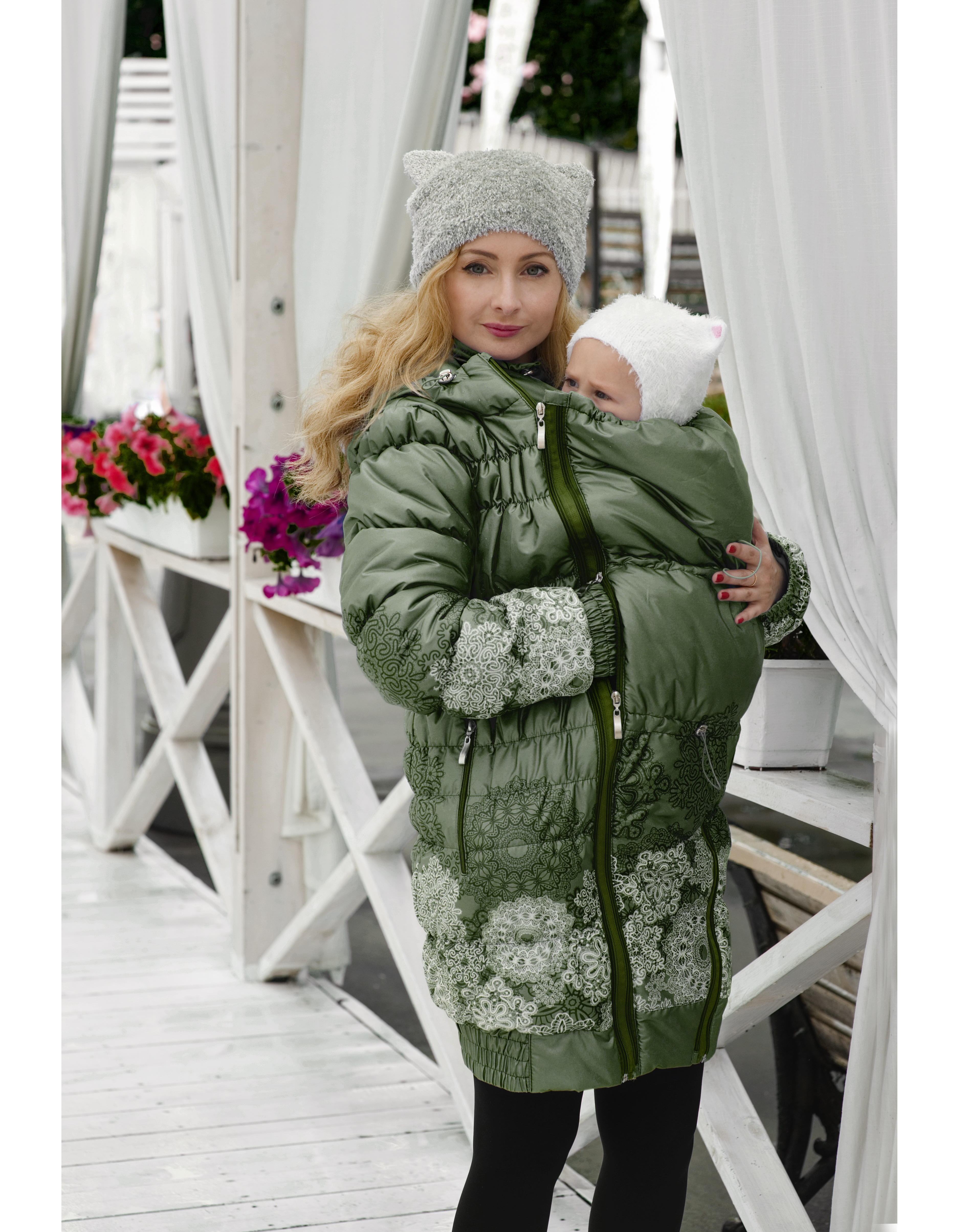 maternity and babywearing coat