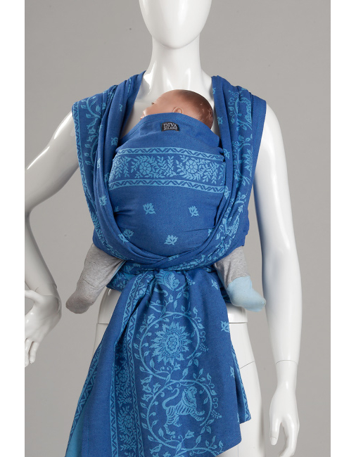 Barocco Lions 100 cotton Zaffiro Baby Carrier, Baby Wrap