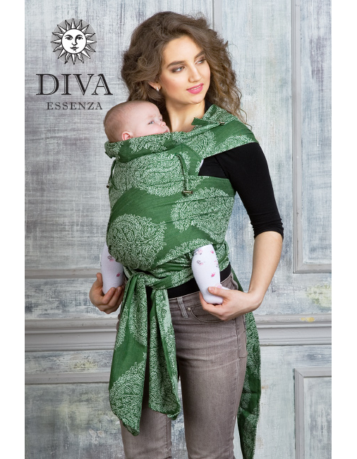 Fuld donor voks Diva Essenza Mei Tai 100% cotton: Pino